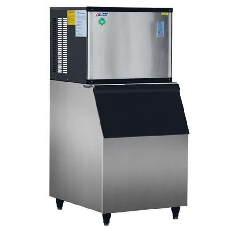 广绅SF500公斤产制冰机商用台式不锈钢进口压缩制冰全铜管制冰机