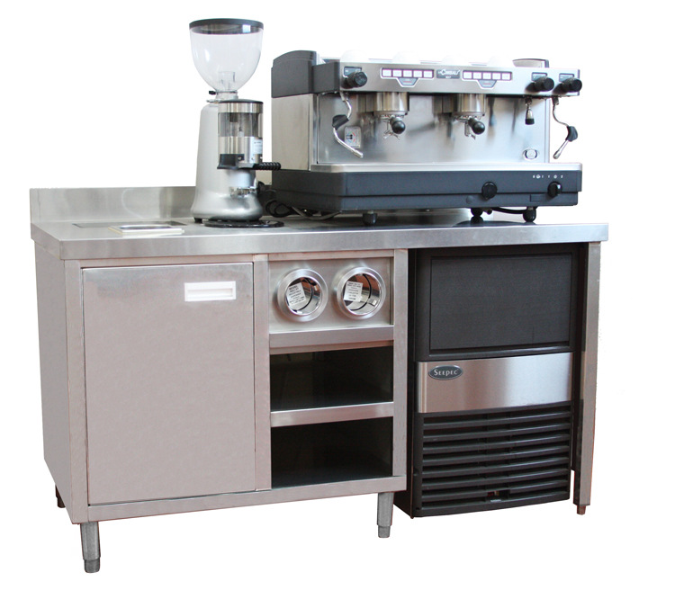 厂家批发商用制冰机/奶茶咖啡店方块制冰机/奶茶吧操作台
