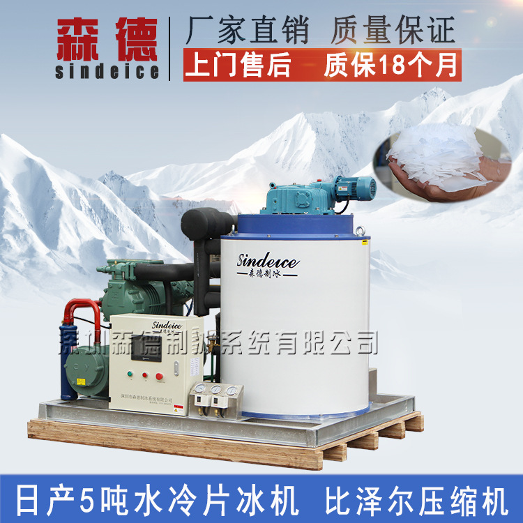 日产5吨商用制冰机 水产海鲜冷冻保鲜片冰制冰设备