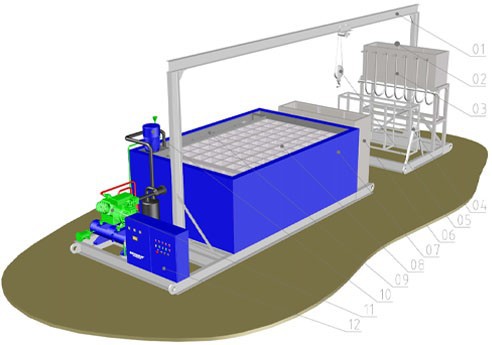 厂家供应 大型冰砖机 冰砖机器 大冰块机 大型制冰机 方块冰机