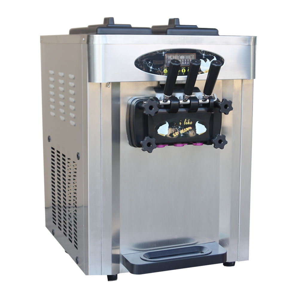 厂家直销台式三色冰淇淋机雪糕机软冰淇淋机专用设备奶茶店设备