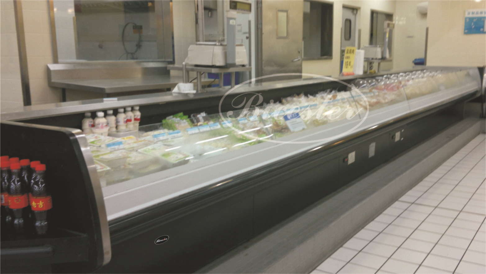 比斯特 卧式生鲜展柜 冷藏鲜肉展示柜 商用冷柜特卖 寿司展示柜