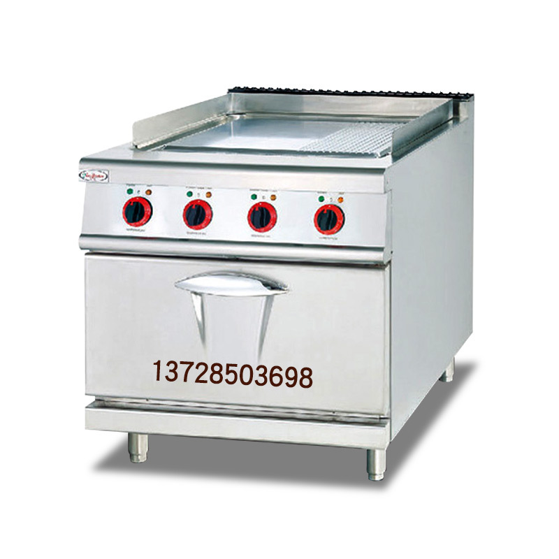 杰冠EG-886A立式电扒炉连焗炉商用组合炉手抓饼机煎牛排烤肉机