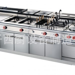 王子西厨HZ-EC-4S 豪华方形四头电煮食炉连电焗炉 电热烤箱商用