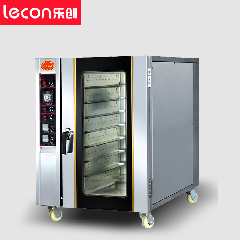 乐创 电热热风烤箱8盘 风循环电烘炉 面包烤箱电烤炉 商用电烤箱
