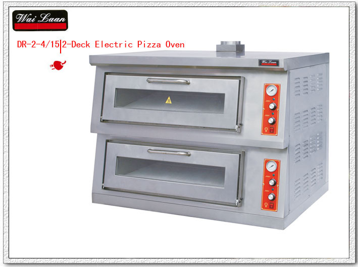 唯利安披萨烤箱DR-2-4 /15 双层不锈钢电比萨炉 披萨炉商用