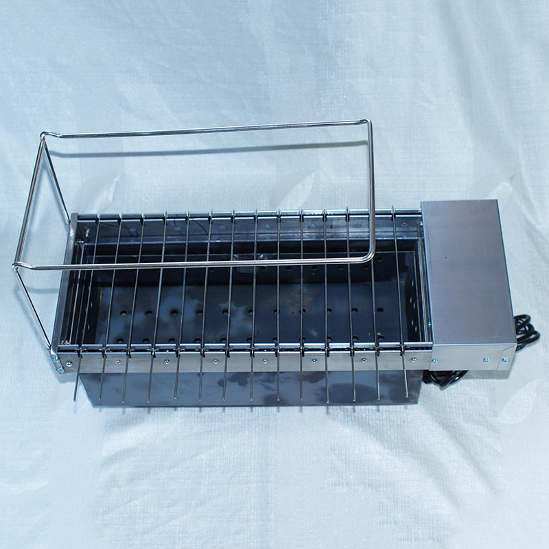 自助烧烤机自动翻转木炭烧烤炉 商用家用自动烤串机 电动烧烤架
