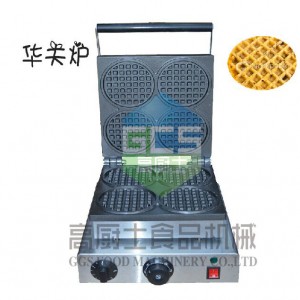 220V/110V 商用电热圆形威夫饼机 4块华夫机 格子饼机