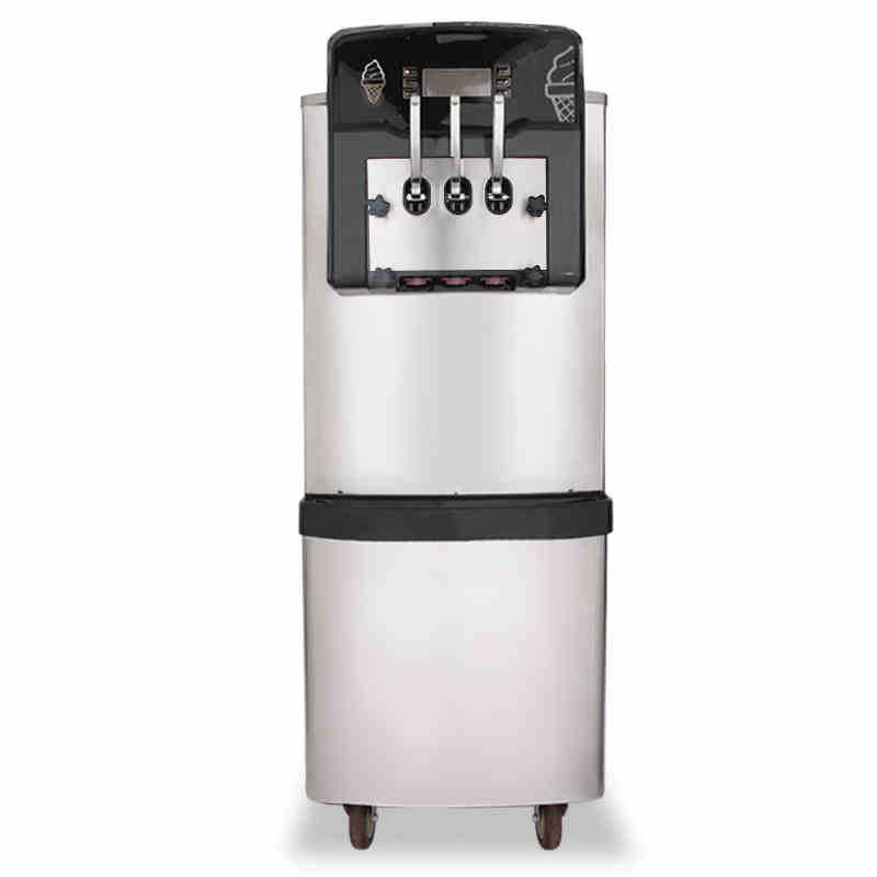 广绅冰淇淋机 全不锈甜筒机 商用冰激凌机 高膨化保鲜预冷功能