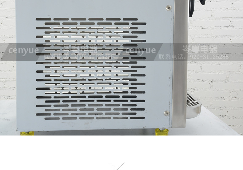 宇雪RB1116A 商用单缸台式甜筒机 不锈钢软式冰淇淋机