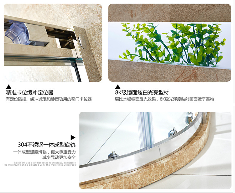铝合金方形酒店整体淋浴房钢化玻璃整体浴室加盟L型淋浴房品牌