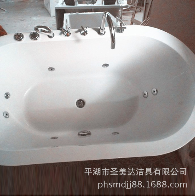 厂家直销批发价亚克力按摩冲浪浴缸独立式内嵌式浴盆酒店工程浴缸