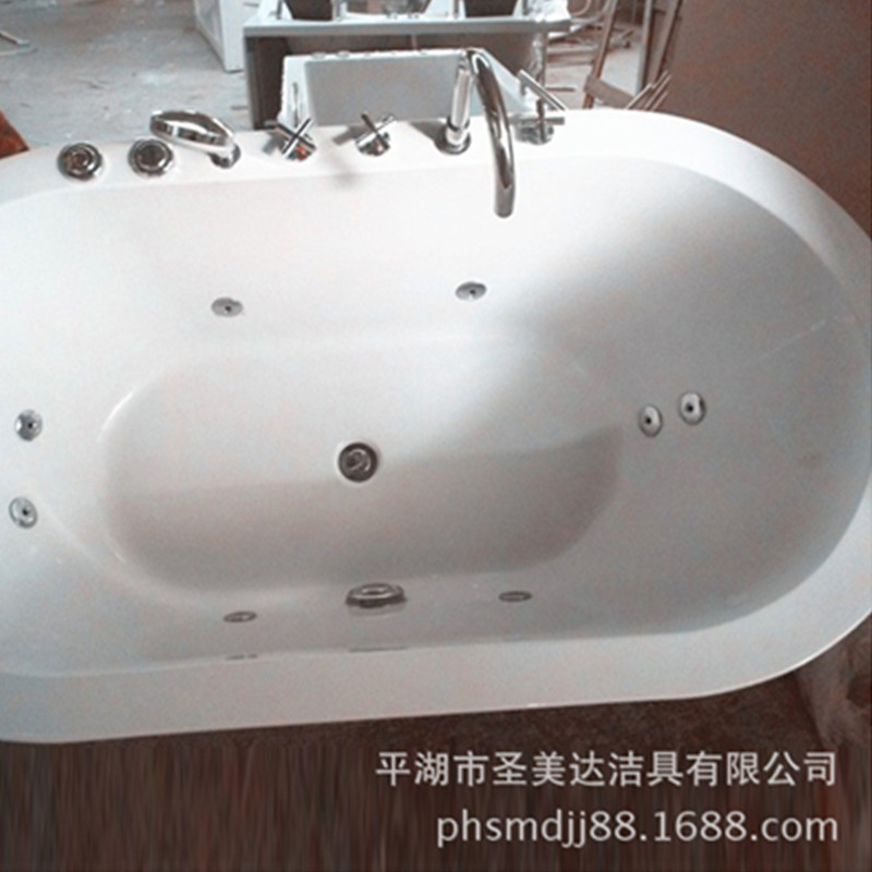 厂家直销批发价亚克力按摩冲浪浴缸独立式内嵌式浴盆酒店工程浴缸