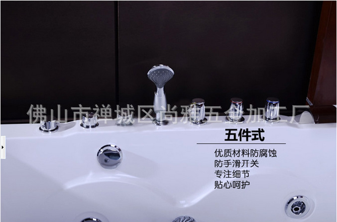 厂家 多功能 智能按摩冲浪方浴缸 纯亚克力 酒店/工程/出口/外贸