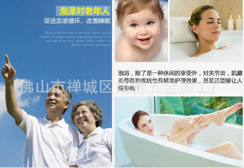 厂家 多功能 智能按摩冲浪方浴缸 纯亚克力 酒店/工程/出口/外贸