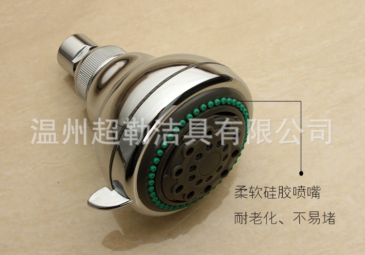 酒店卫浴配件浴室沐浴花洒喷头 增压澡堂吊顶喷4分铜球入墙莲蓬头
