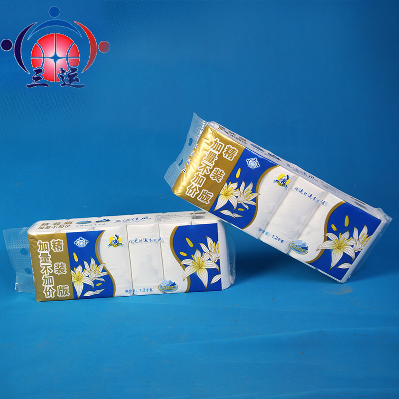 厂家批发 优等卫生纸 精品卷纸 卷筒纸3层 生活用纸厕纸大卷纸