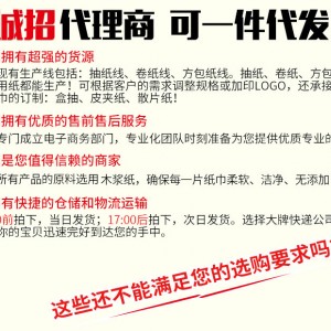 原生木浆纸 酒店厕所擦手纸卫生纸 洗手间厨房吸油用纸 多省包邮