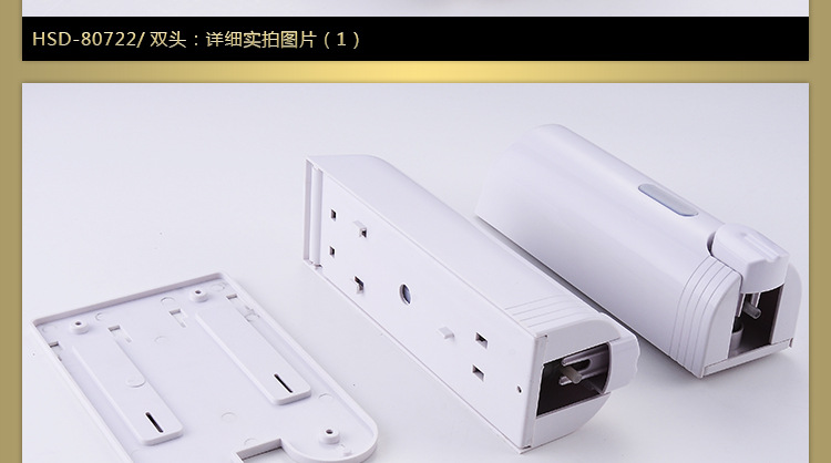 澳莎 酒店浴室壁挂双头给皂液器皂液盒洗手液瓶洗手液器洗手液盒