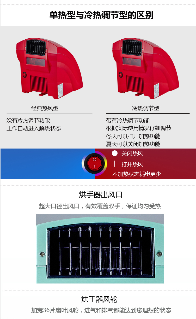 Anmon酒店卫生间家用全自动感应冷热干手机干手器烘手机烘手器