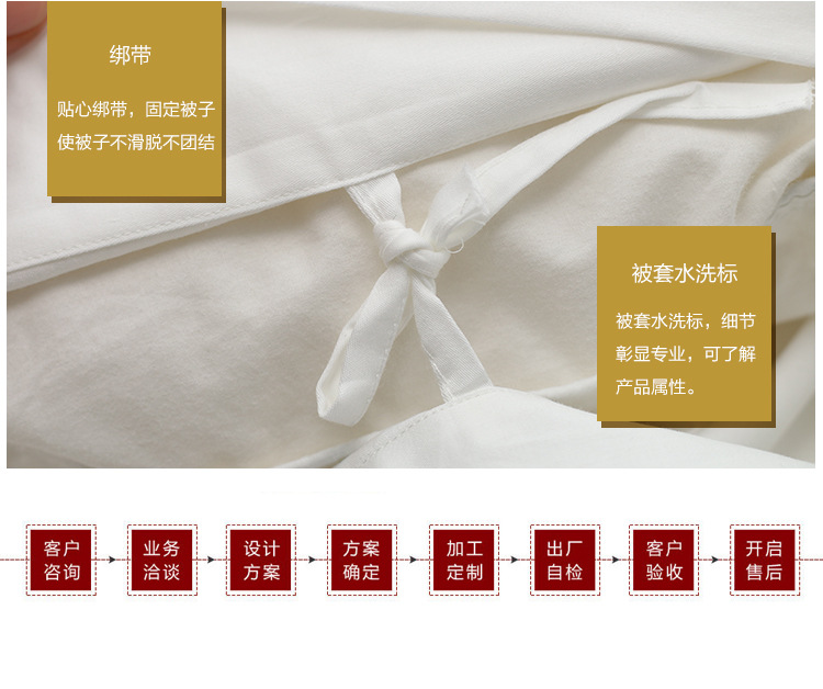 厂家新款五星级酒店布草宾馆客房床上用品白色全棉纯棉贡缎AB版