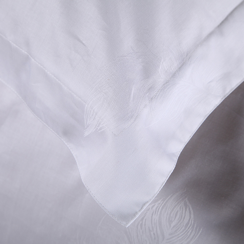酒店布草 宾馆酒店客房床上用品纯棉被套 三四件套提花羽毛花