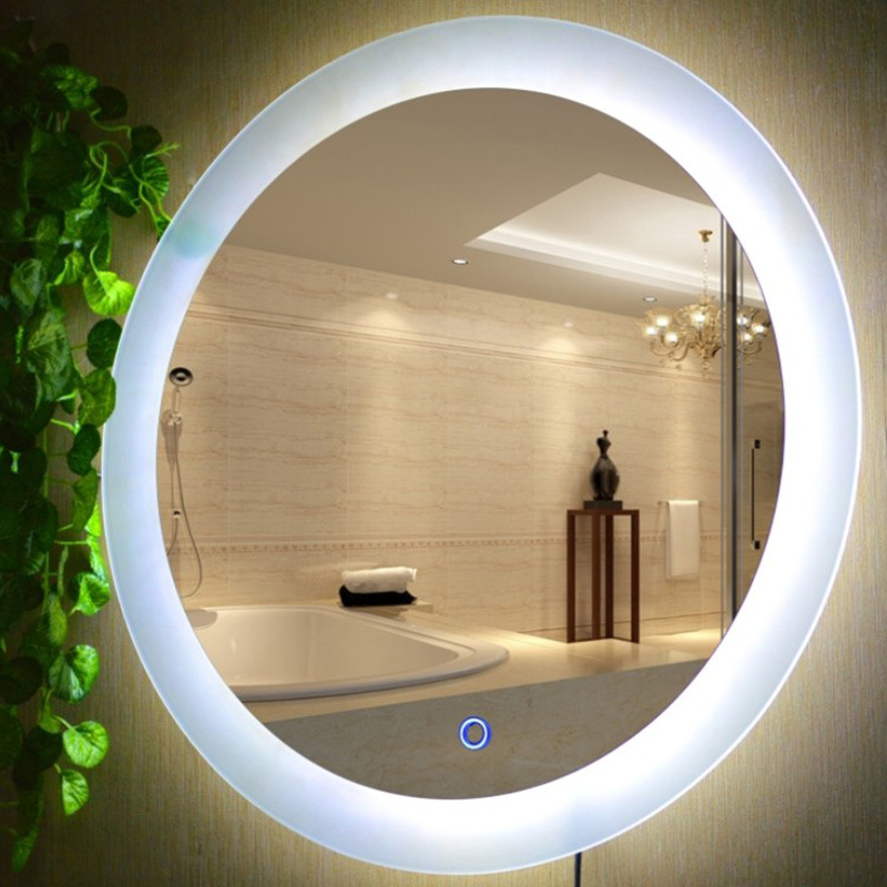 浴室防雾镜 厂家直销高清装饰镜 定制酒店卫生间铝合金玻璃镜子