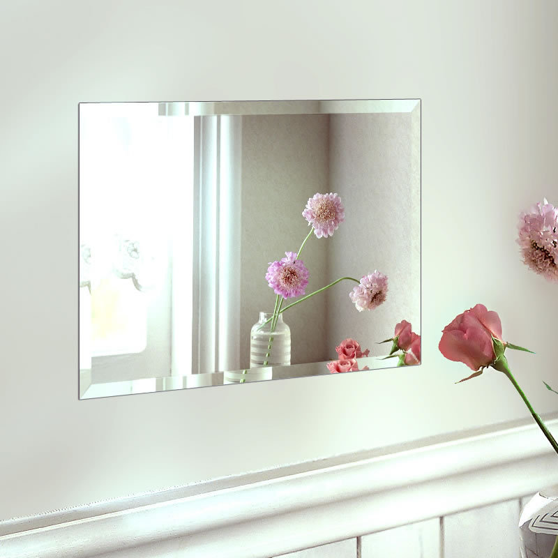 低价批发酒店卫生间镜子 4MM 优质玻璃镜子出口 淋浴房镜子