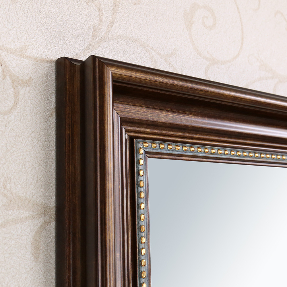 厂家批发定制欧式镜框 黑色 复古浴室镜 酒店洗手间卫浴挂镜 镜子