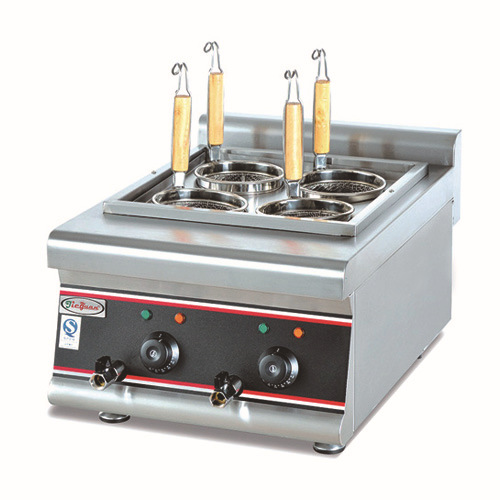 杰冠EH-488台式四头电热煮面炉商用豪华型捞面炉麻辣烫炉煮面机器