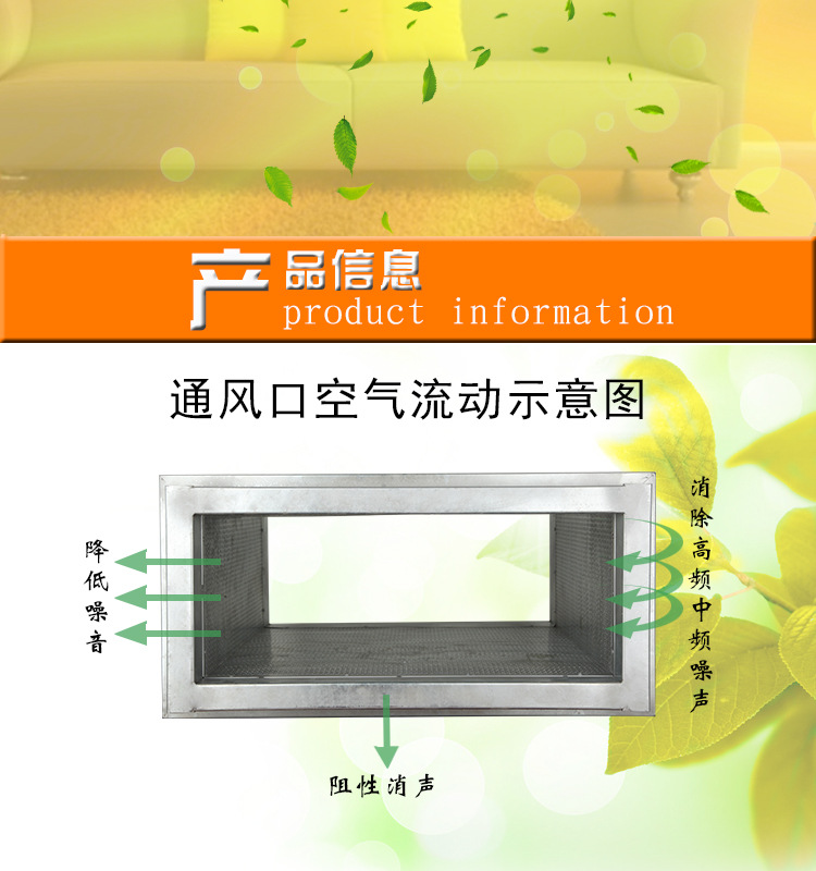 厂家直销风管消声器管道通风消声器 正压箱