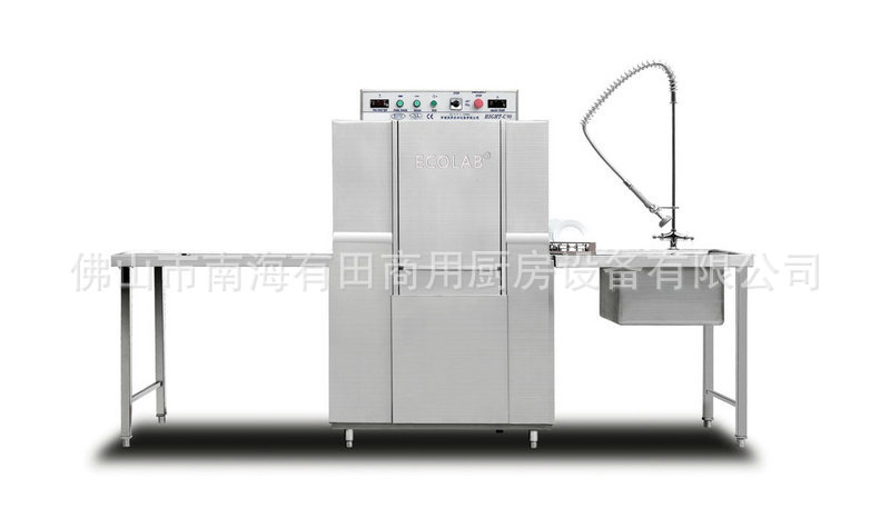 批量生产 ECOLAB C90链带式洗碗机 不锈钢商用洗碗机