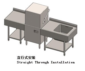 欧德宝小型洗碗机酒店专用全自动揭盖提拉式烘干洗杯洗碗机