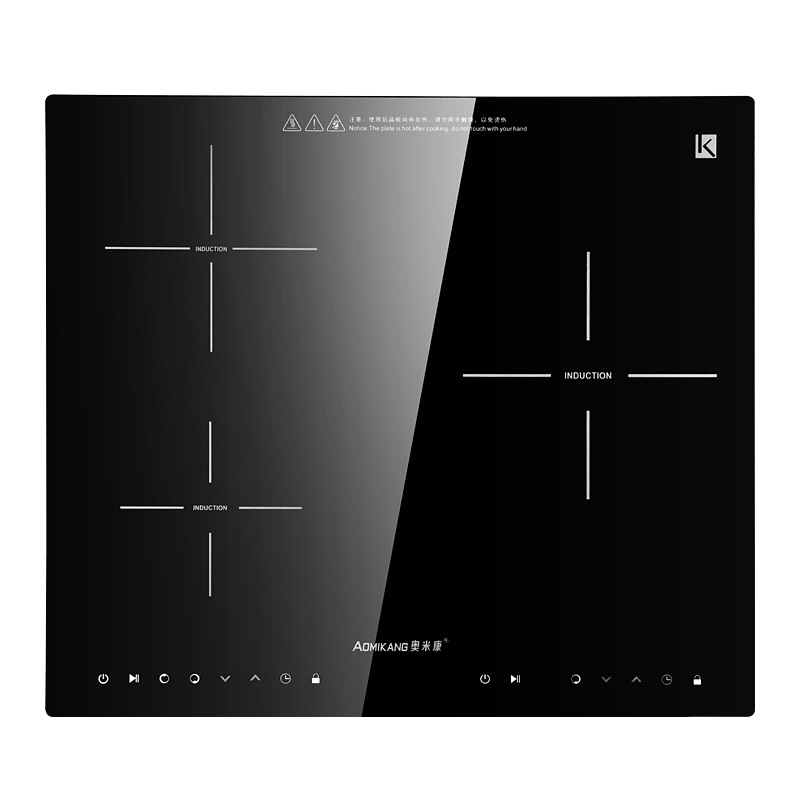 奥米康三头电磁炉嵌入式家用多头灶台式商用大功率煲仔炉非电陶炉