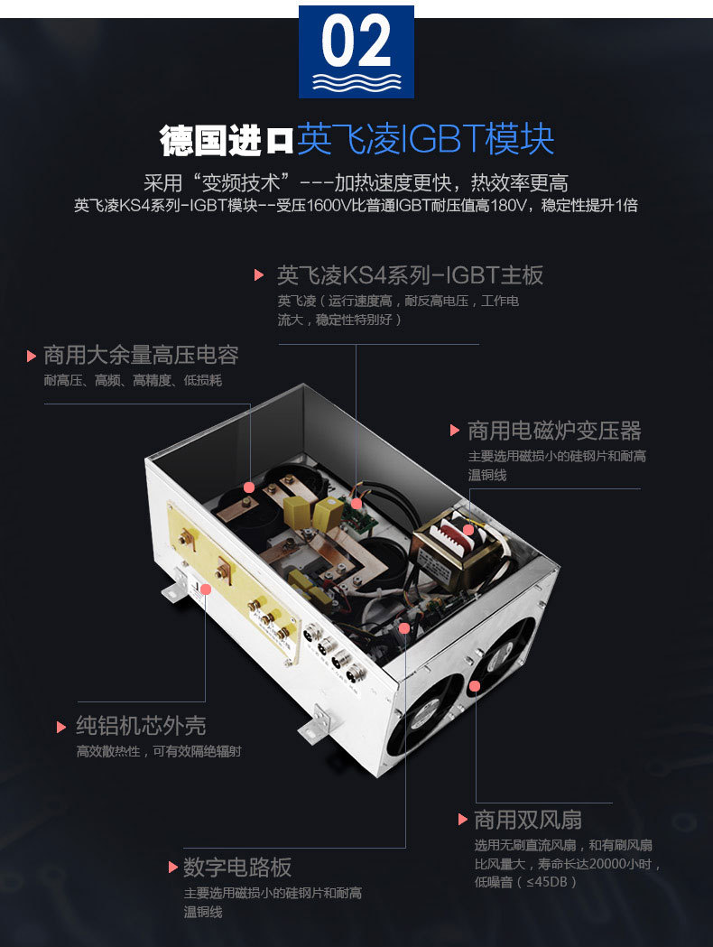 商业电磁炉商用电磁煲仔炉六头煲仔饭机2.5kw电磁煲仔炉电磁加热