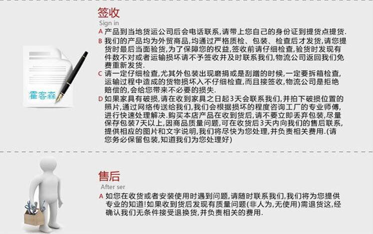 买家须知【关于签收和售后】