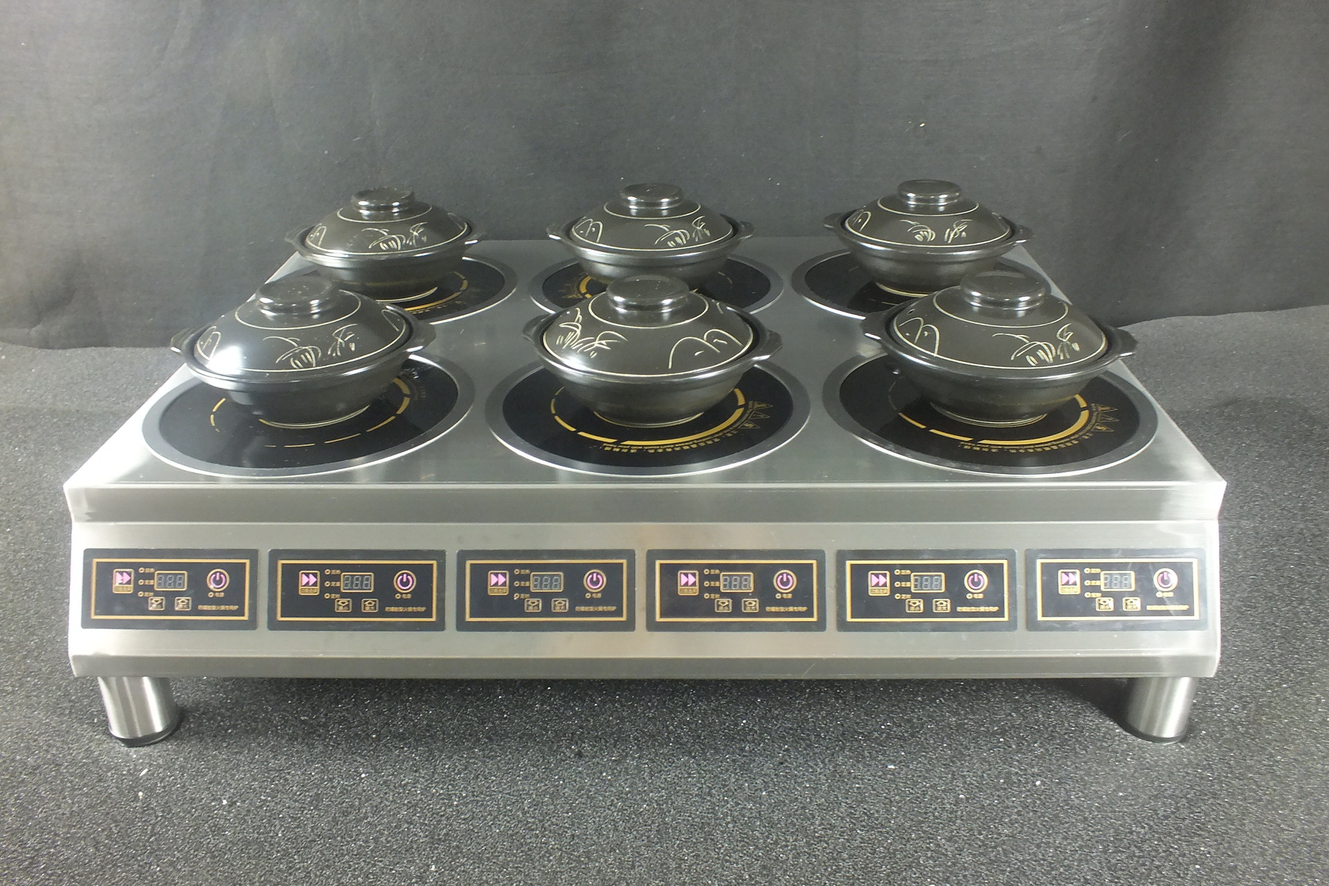 厂家定制 电磁煲仔炉 电陶煲仔炉 不锈钢架煲仔炉 四头六头煲仔炉