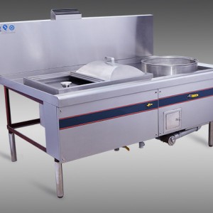国厨 燃气单头蒸炉连肠粉炉 定做食堂厨房炒炉 商用厨房设备