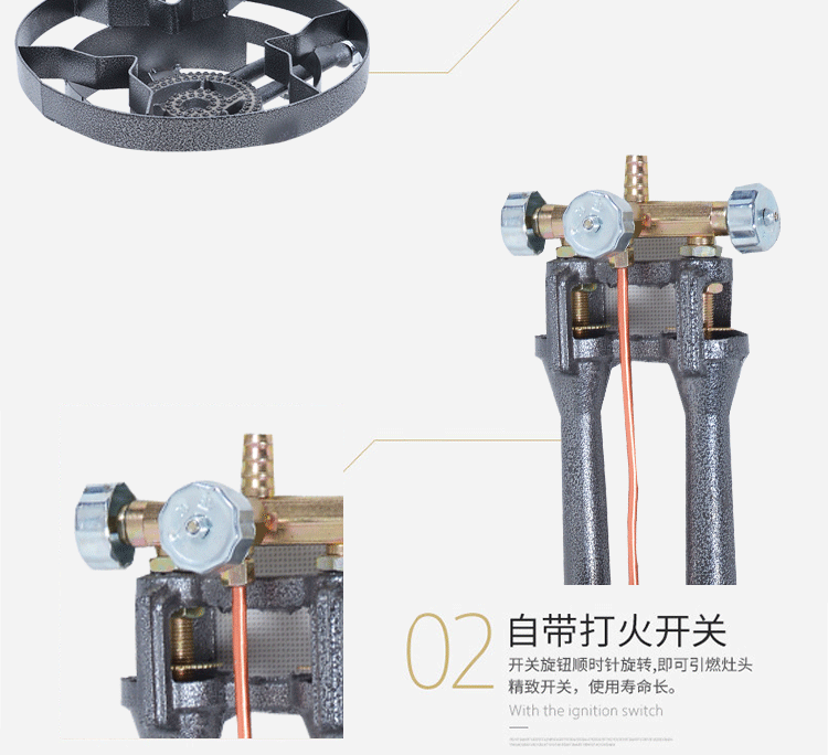 商用猛火温火多眼低汤灶 燃气灶矮脚炉单头炉 熬汤熬粥用