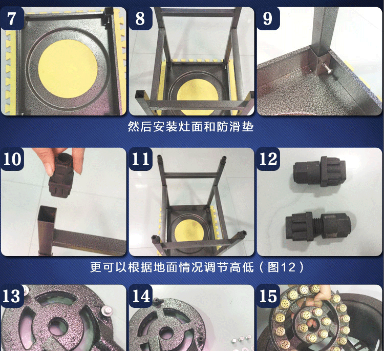 商用猛火温火多眼低汤灶 燃气灶矮脚炉单头炉 熬汤熬粥用