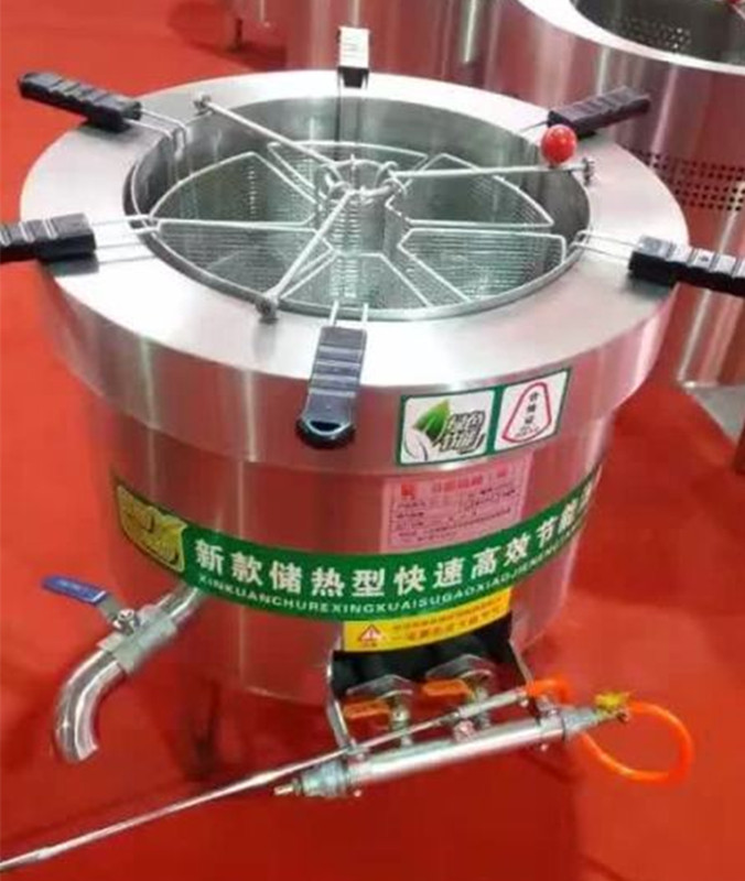 加厚节能不锈钢汤桶商用大容量复底多层翅片聚能带盖燃气汤锅