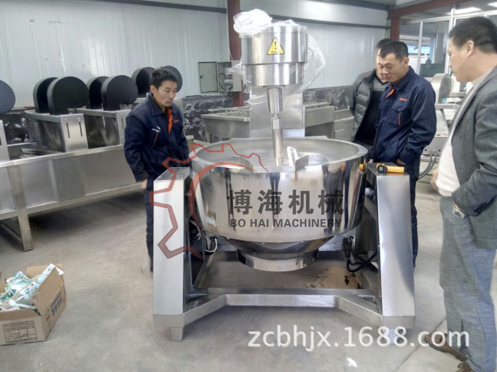 供应燃气加热行星搅拌炒锅 商用大锅菜电磁炒锅 博海直销夹层锅