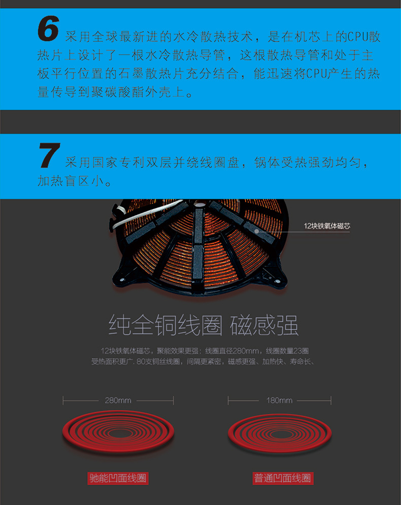 驰能商用韩式煲仔炉柜式电煲仔炉电磁六头煲仔饭机6眼电磁煲仔炉