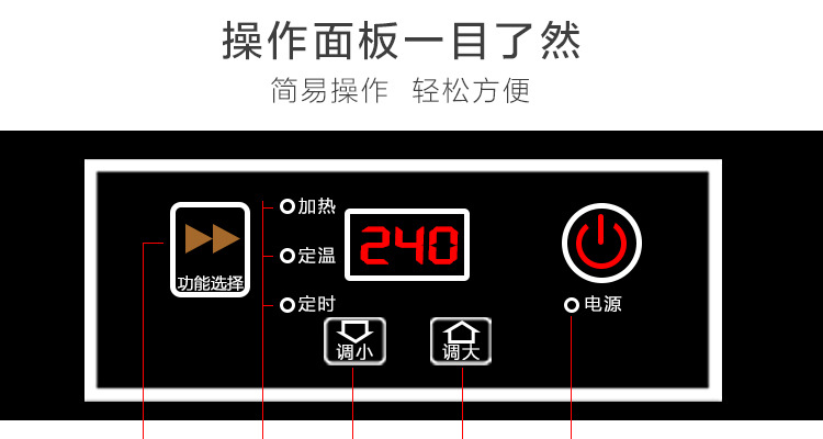 德国逸臣商用大功率电磁炉多头工业食堂 锡纸花甲火锅炉6头煲仔炉
