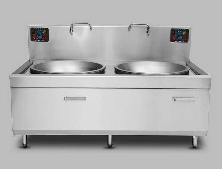 电磁炉商用电磁炉双头大型电磁锅灶食堂饭堂双眼电炒炉20kw大锅灶