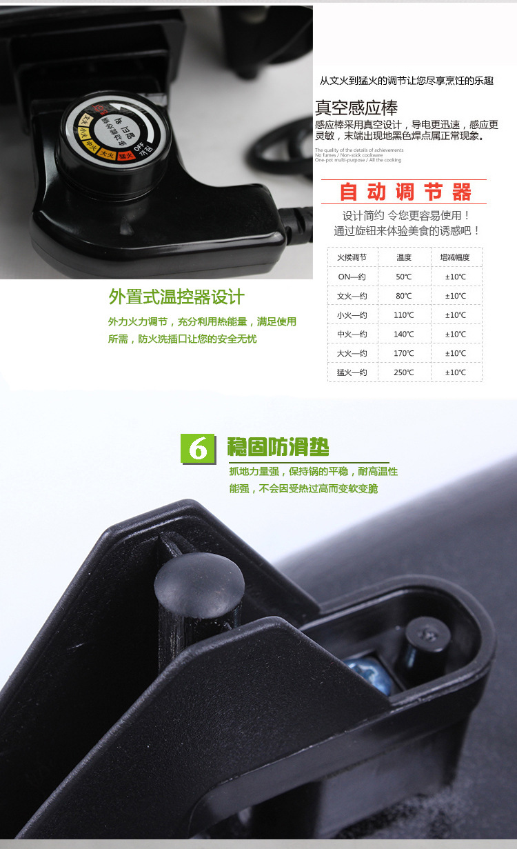直销韩式方锅多功能不粘电炒锅电热锅家用电煮锅电煎锅礼品真空锅