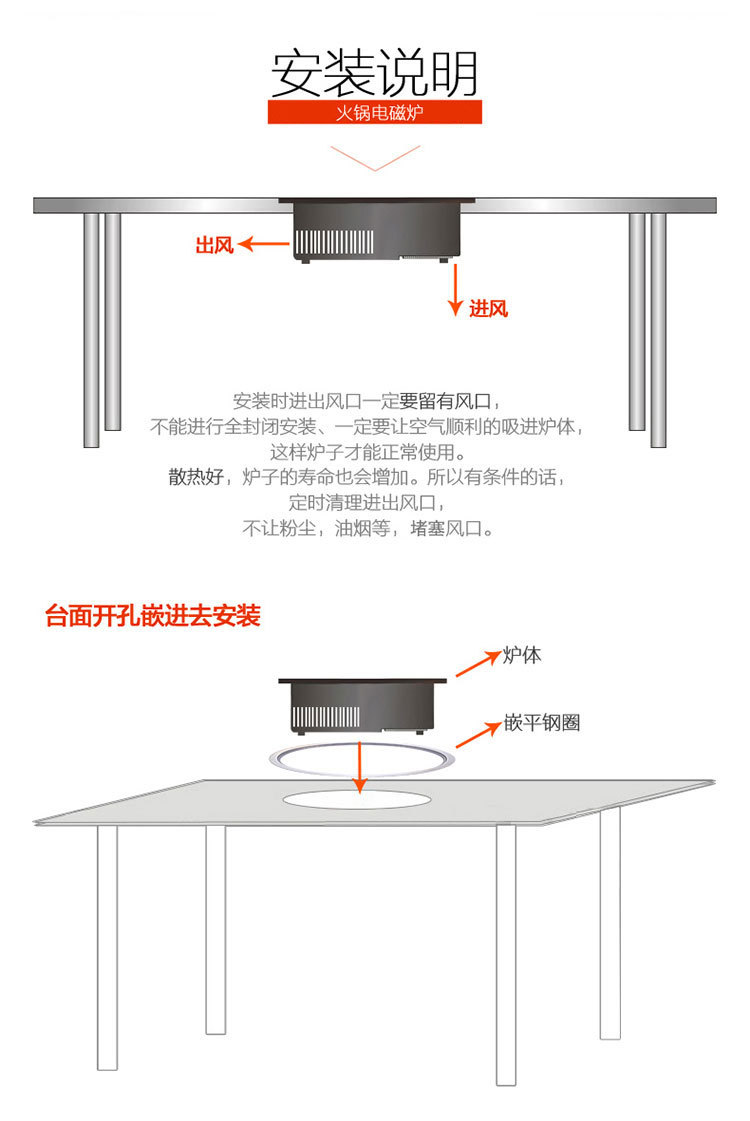 批发嵌入式火锅店专用火锅电磁炉线控触摸商用餐饮酒店可定制特价