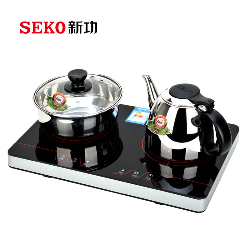 SEKO/新功K12 电茶具电磁茶炉全不锈钢智能功夫茶具黑晶板泡茶炉