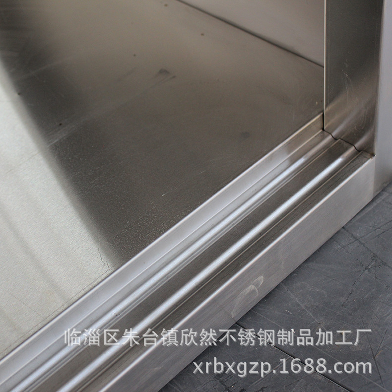 拉门工作台双通打荷台不锈钢拉门操作台饭店厨房案板