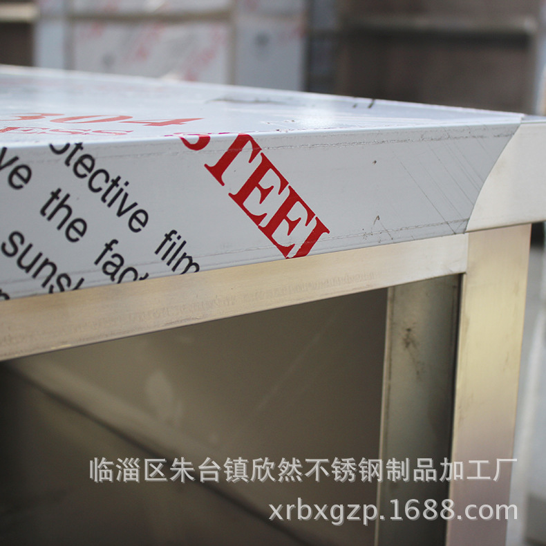拉门工作台双通打荷台不锈钢拉门操作台饭店厨房案板